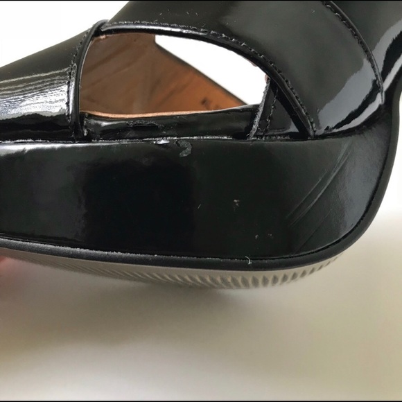 Carlos Santana Patent Leather Black Heels size 8 - Picture 7 of 8